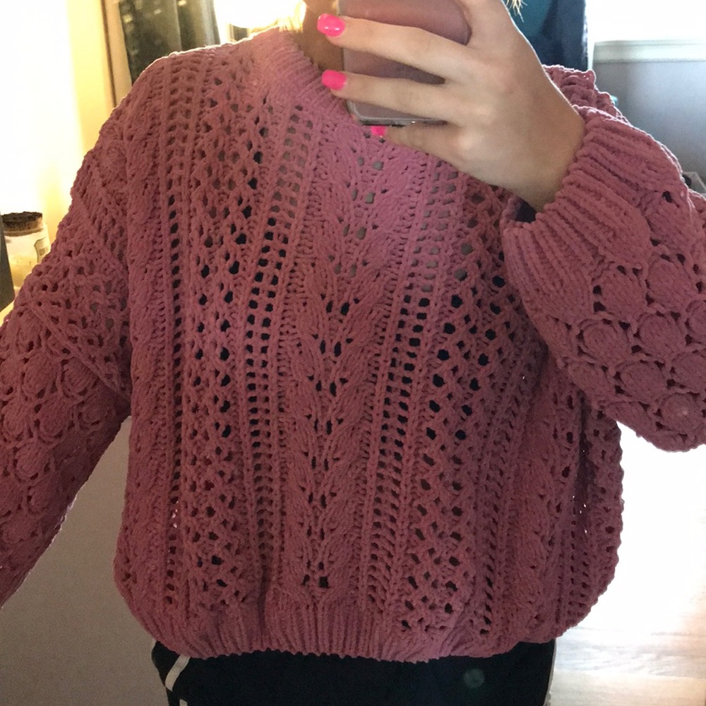 Mauve forever 21 sweater